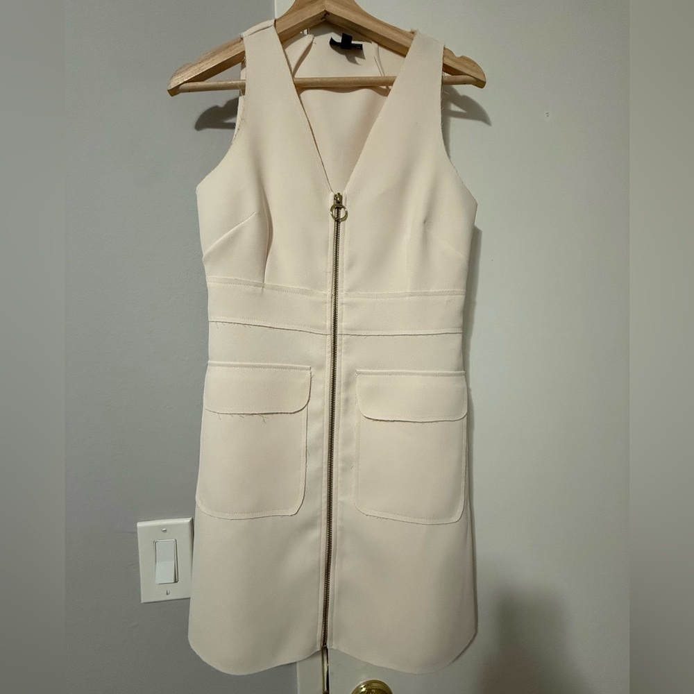 Topshop excellent condition beige sleeveless dress. For birthday parties, events